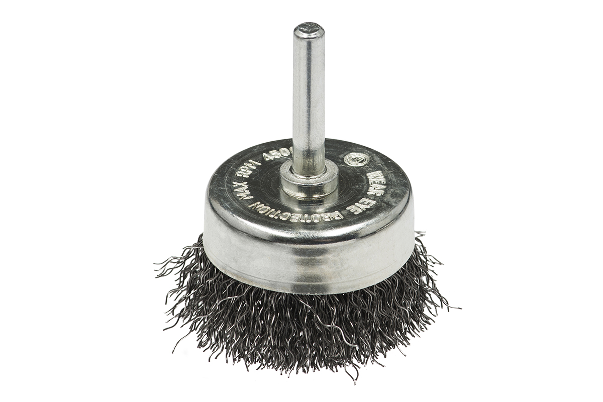 Щетка чашечная, гофрированная для дрелей № 101 ПрофОснастка Мастер хв 6 мм  D38 мм RPM 4500 S 0,3