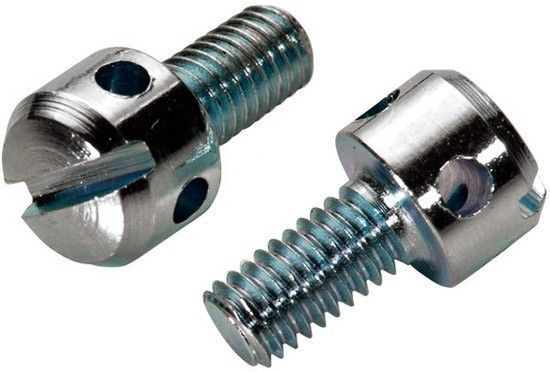 DIN 404 сталь М 5х10 Винт с цилиндрической головкой с отверстиями, цинк