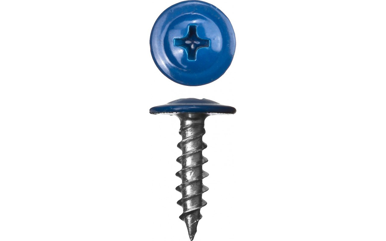 Саморез RAL 5005 с пресс-шайбой острый 4,2х19 в Москве