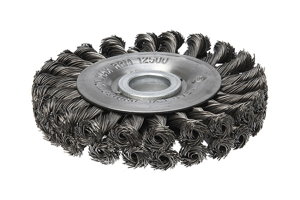 Щетка цилиндрическая, двурядная жгутовая к УШМ № 432 ПрофОснастка Эксперт D125 d22.2 мм RPM 12500 ST 0.5