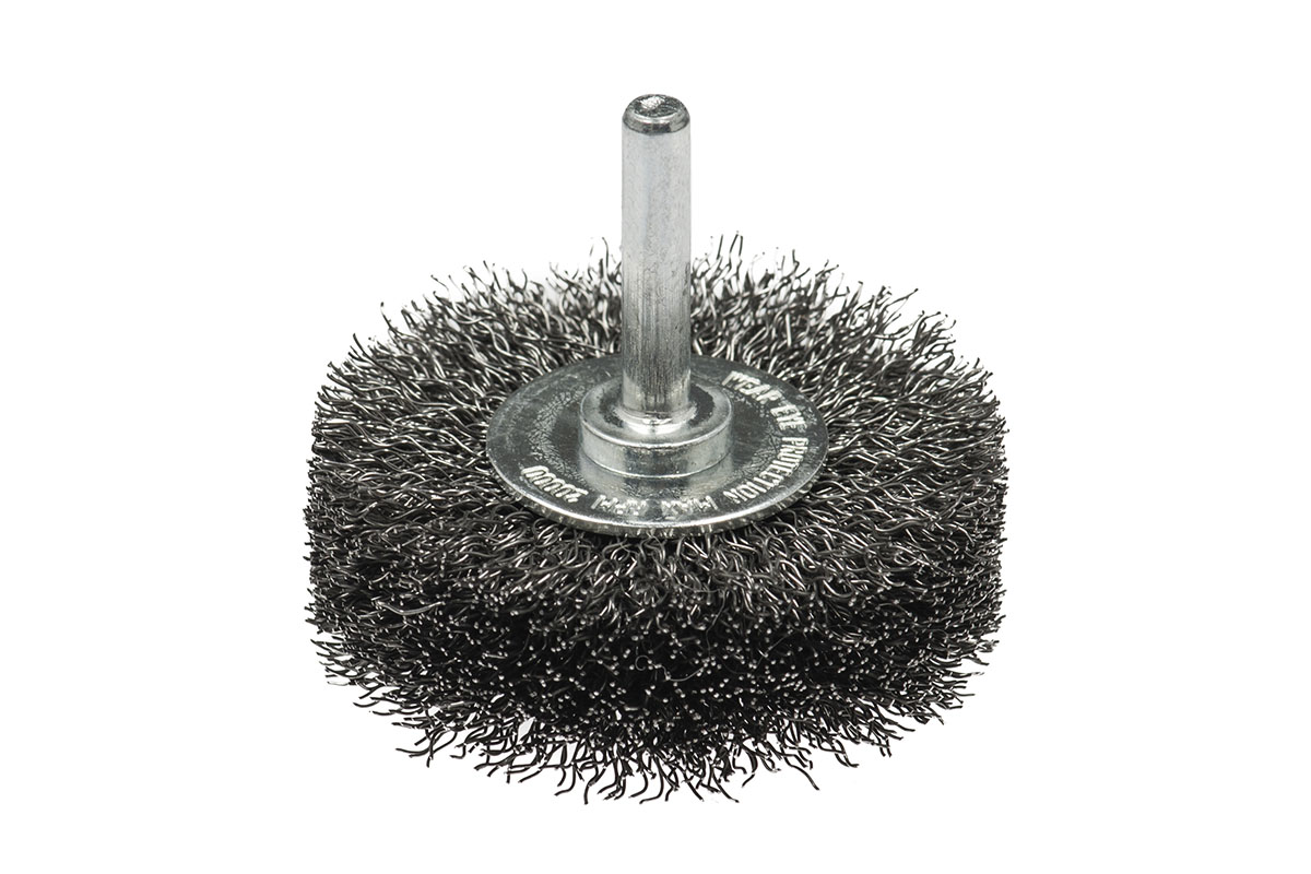 Щетка дисковая, гофрированная для дрелей № 153 ПрофОснастка Мастер хв 6 мм D63 мм RPM 4500 S 0,3