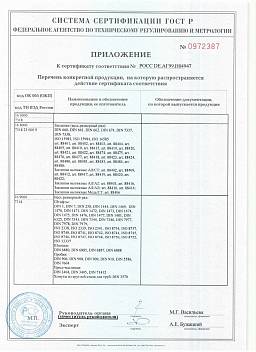 Сертификат на Саморез-шуруп нержавеющий А2 DIN 7971 7