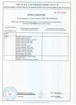 Сертификат на Винт установочный с внутренним шестигранником и засверленным острием кл. пр. 12.9 DIN 916 8