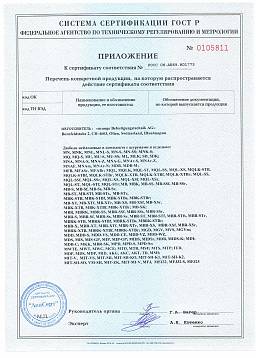 Сертификат на Дюбель Mungo  с шурупом MU - S 3