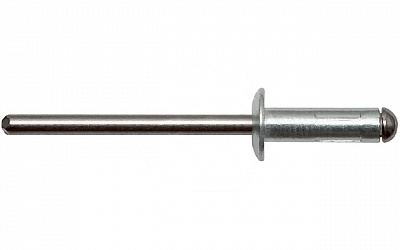 Заклепка вытяжная, многозажимная, широкий бортик АЛ/НЕРЖ